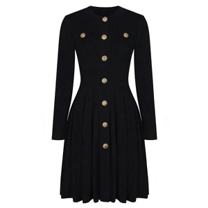 Zenia Buttoned Knit Mini Dress Winteres