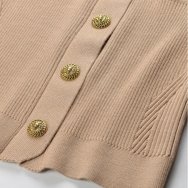 Elegant O-Neck Knit Cardigan Winteres
