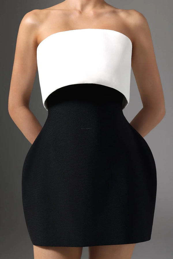 Women Chic IRayna Strapless Bandage Mini Dress Ladies Bodycon Occassion Birthday Cocktail Prom Party Dresses Winteres