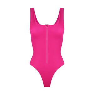 Zipper Tummy-Control Shaping Swimsuit Winteres