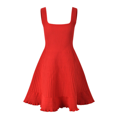 Red dress on a white background