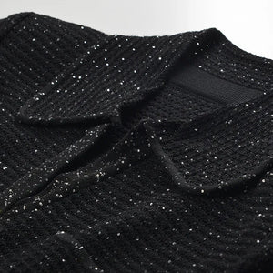 Sequin Knit Office Cardigan Winteres