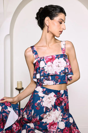 Zarinny Flower Ruffled Set Winteres