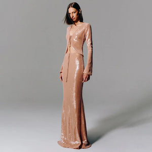 Kimberly Set Sequins Top and Skirt Winteres