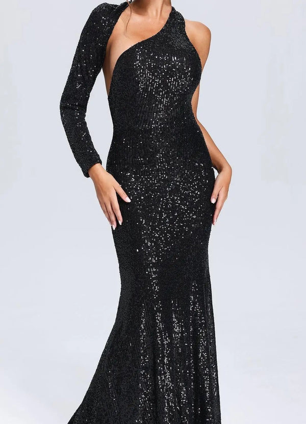 Lanette One-Sleeve Maxi Dress Winteres