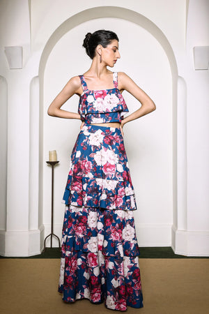 Zarinny Flower Ruffled Set Winteres