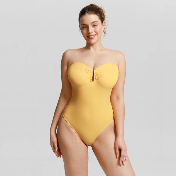 Strapless Tummy-Control Swimsuit Winteres