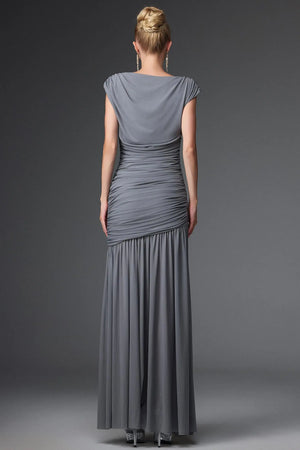 Women Chic IOberta Contour Sleeveless Ruched Knit Maxi Dress Ladies Bodycon Occassion Birthday Cocktail Prom Party Dresses Winteres