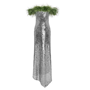 Womens Sleeveless Mesh Fabric Bodycon Dresses Strapless Neckline Solid Pattern Casual Natural Anti-Static for Party Club Evening Winteres
