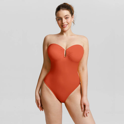 Strapless Tummy-Control Swimsuit Winteres