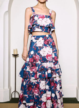 Zarinny Flower Ruffled Set Winteres