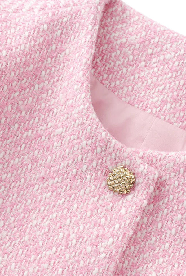 French Tweed Coat & Mini Skirt Set Winteres