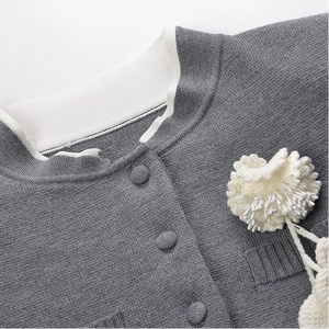 Floral Knit Office Cardigan Winteres