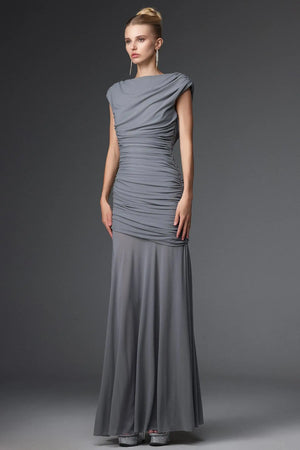 Women Chic IOberta Contour Sleeveless Ruched Knit Maxi Dress Ladies Bodycon Occassion Birthday Cocktail Prom Party Dresses Winteres