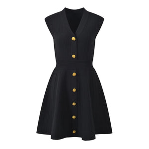 Zarya V-Neck Knit Mini Dress Winteres