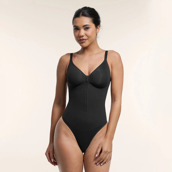 Zippered Tummy-Control Bodysuit Winteres