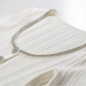 Rhinestone Slim Fit Knit top Winteres