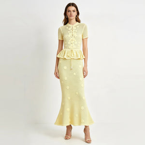 Wyla Crochet Knit Maxi Dress Winteres