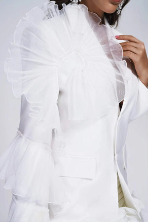 Fashion Elegant Ruffle Blazers Winteres