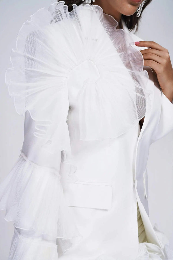 Fashion Elegant Ruffle Blazers Winteres