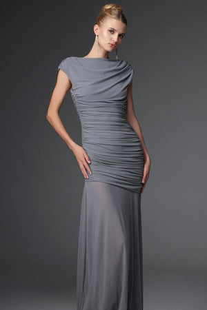 Women Chic IOberta Contour Sleeveless Ruched Knit Maxi Dress Ladies Bodycon Occassion Birthday Cocktail Prom Party Dresses Winteres