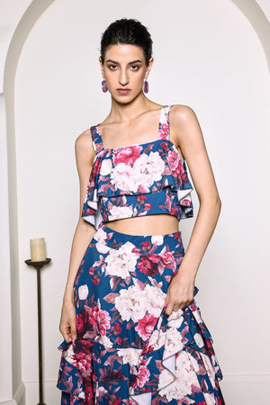 Zarinny Flower Ruffled Set Winteres