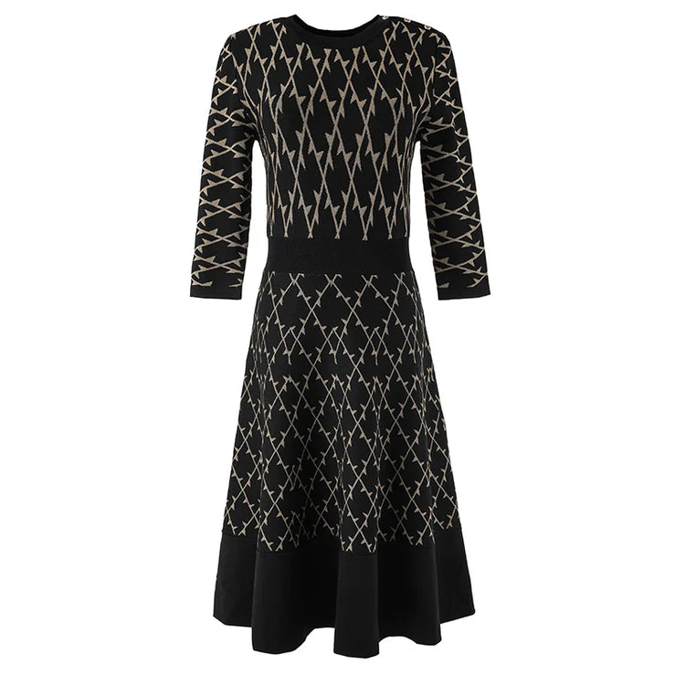 Astrid Button Knit Midi Dress Winteres