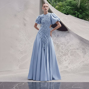 Delia Puff Sleeve Midi Dress Winteres
