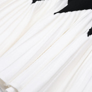 Maelle Contrast Knit Midi Dress Winteres