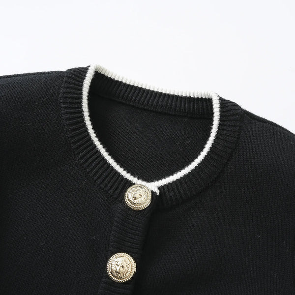 Vintage Single-Breasted Knit Cardigan Winteres