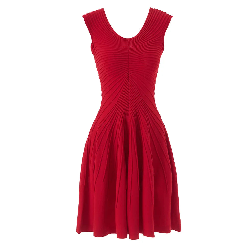 Red dress on a white background
