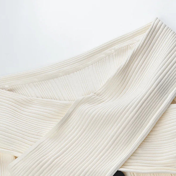 Off-Shoulder Slim Knit Top Winteres