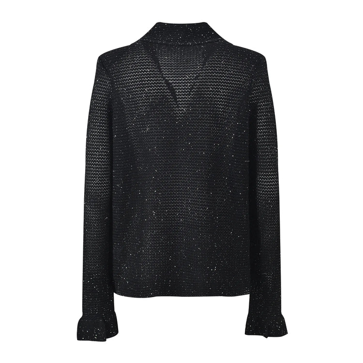 Sequin Knit Office Cardigan Winteres