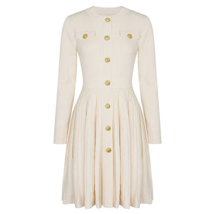 Zenia Buttoned Knit Mini Dress Winteres