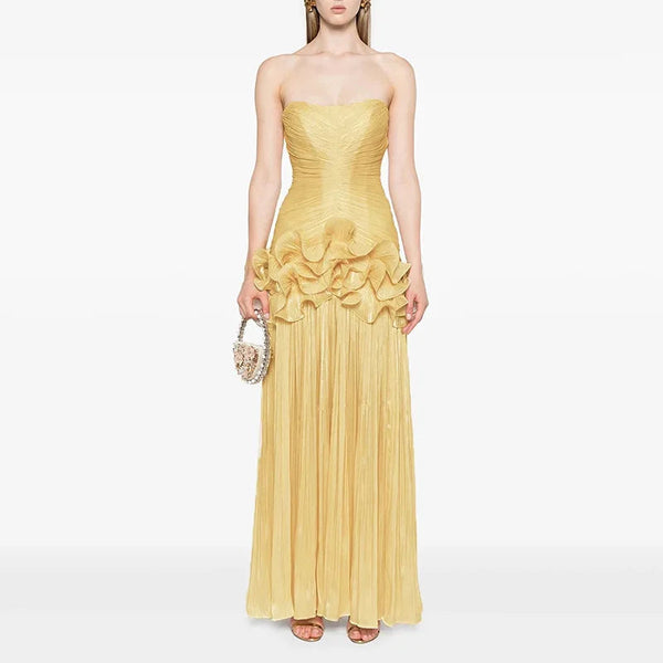 Jara Strapless Long Dress Winteres