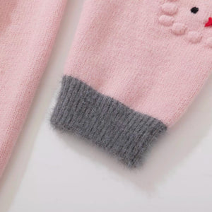 Raglan-Sleeve Striped Crew-Neck Cardigan Winteres