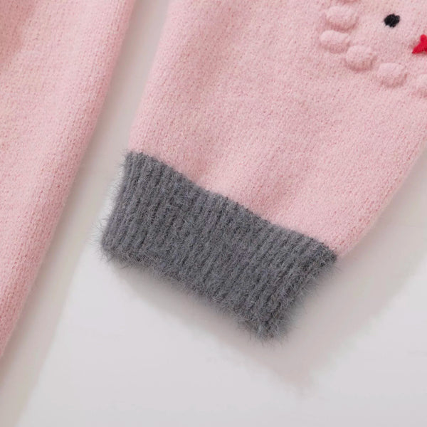 Raglan-Sleeve Striped Crew-Neck Cardigan Winteres
