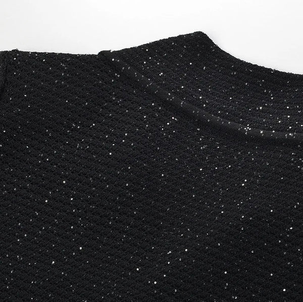 Sequin Knit Office Cardigan Winteres