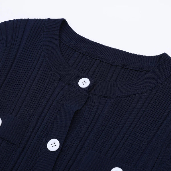 Sleek Knit Skirt Suit Winteres