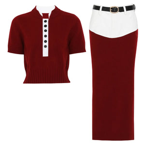 The Mosaic Knit Midi Set Winteres