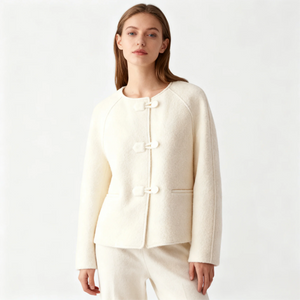 Crewneck Retro Knit Jacket Winteres