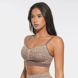 Leopard Seamless Support Bra Winteres