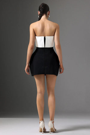 Women Chic IRayna Strapless Bandage Mini Dress Ladies Bodycon Occassion Birthday Cocktail Prom Party Dresses Winteres