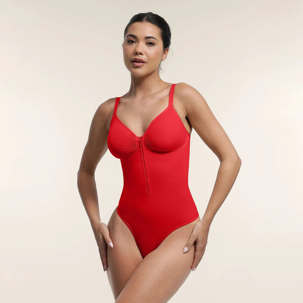 Zippered Tummy-Control Bodysuit Winteres