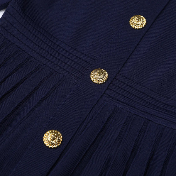 Zenia Buttoned Knit Mini Dress Winteres
