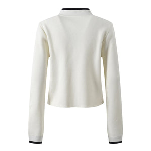 Floral Long Sleeve O-Neck Knit Cardigan Winteres