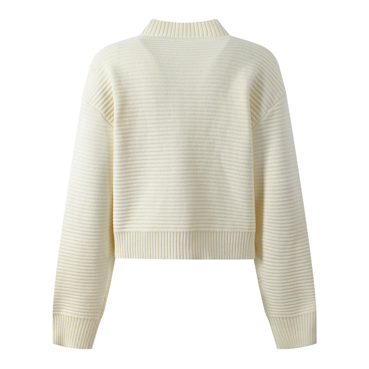 Basic O-Neck Knit Cardigan Winteres