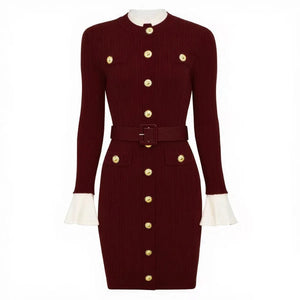 Brigitte Knit Mini Dress Winteres