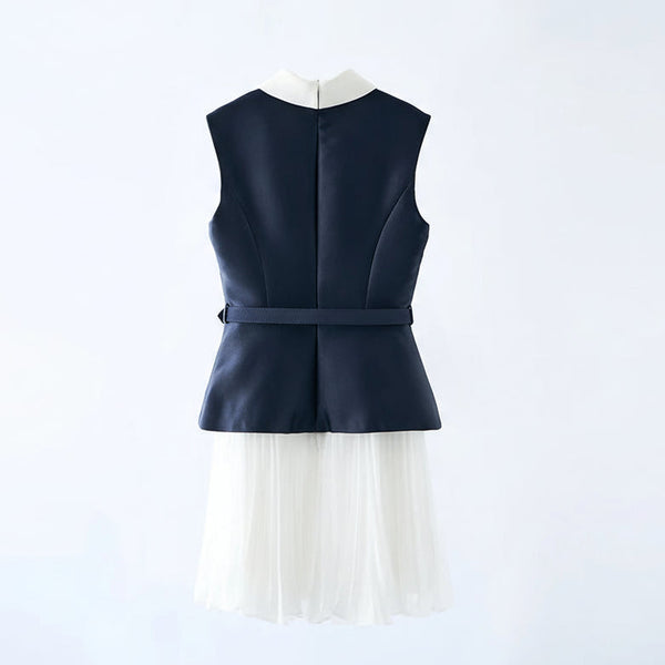 Tailored Navy Mini Dress Winteres