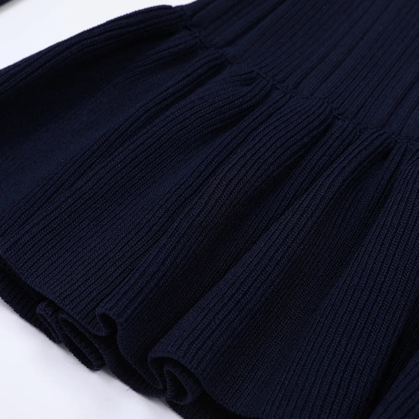 Sleek Knit Skirt Suit Winteres